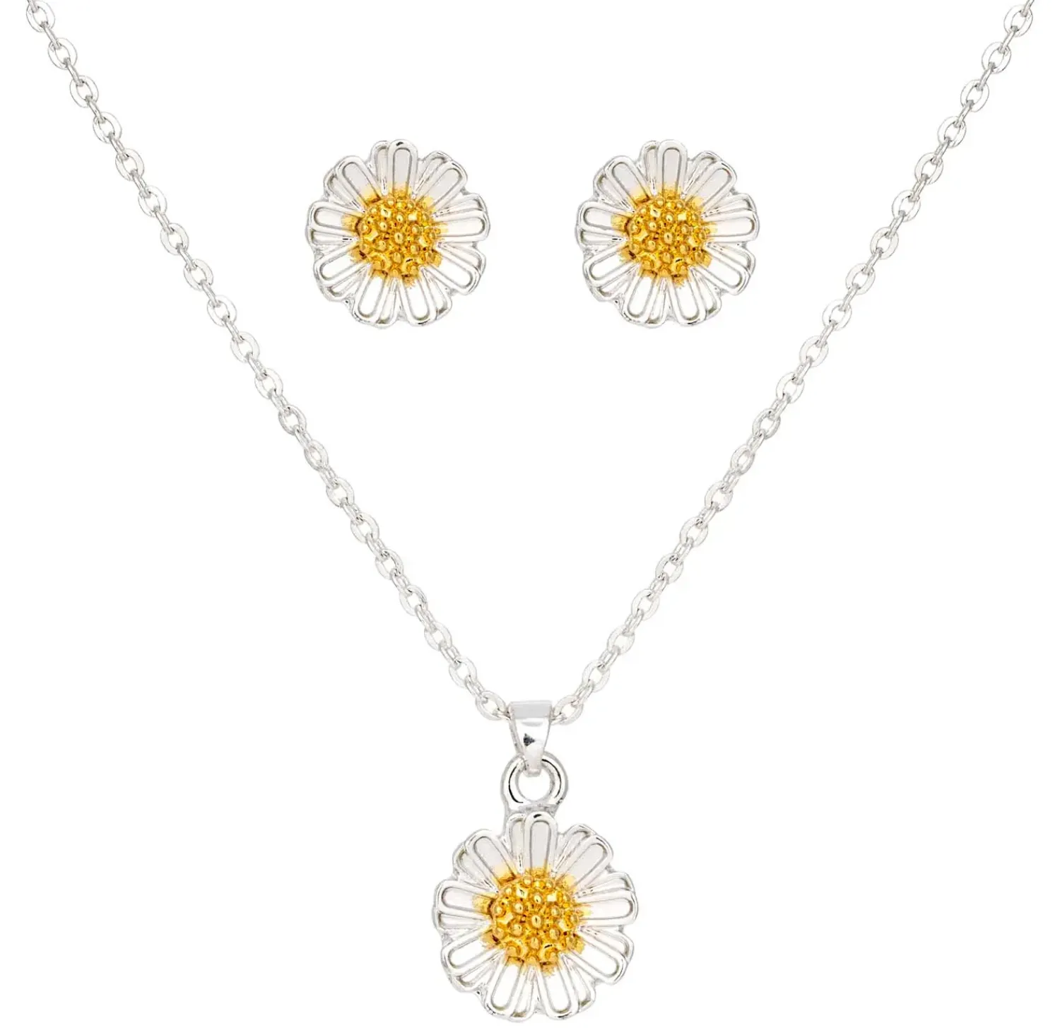 Bijou Brigitte Schmucksets|Für Bestimmte Anlässe>Schmuckset - Daisy Bloom silber