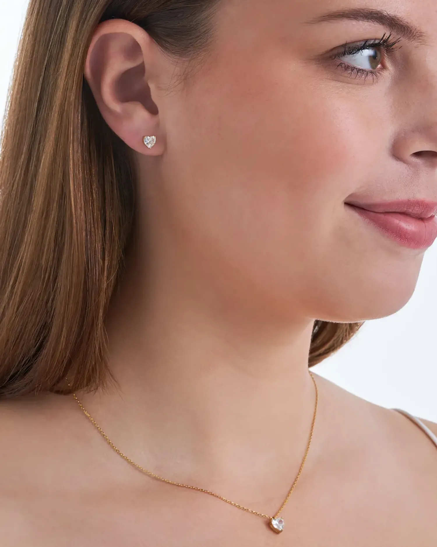 Bijou Brigitte Schmucksets|Silver Crystals>Schmuckset - Delicate Hearts gold