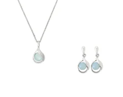 Bijou Brigitte Schmucksets|Ohrstecker>Schmuckset - Fairy Shine blau, silber
