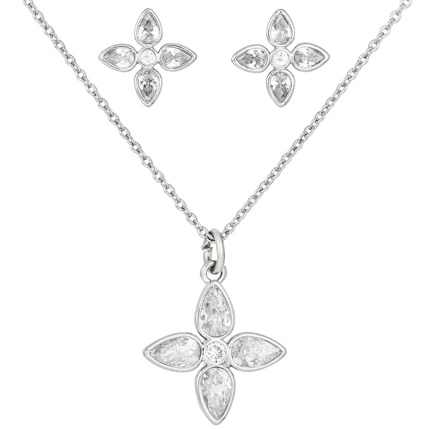 Bijou Brigitte Schmucksets|Für Bestimmte Anlässe>Schmuckset - Four Cleefs silber