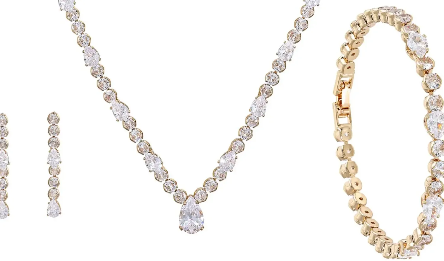 Bijou Brigitte Schmucksets|Brautschmuck>Schmuckset - en Gleam gold