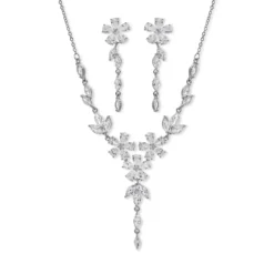 Bijou Brigitte Schmucksets|Blumenschmuck>Schmuckset - Iced Flowers silber