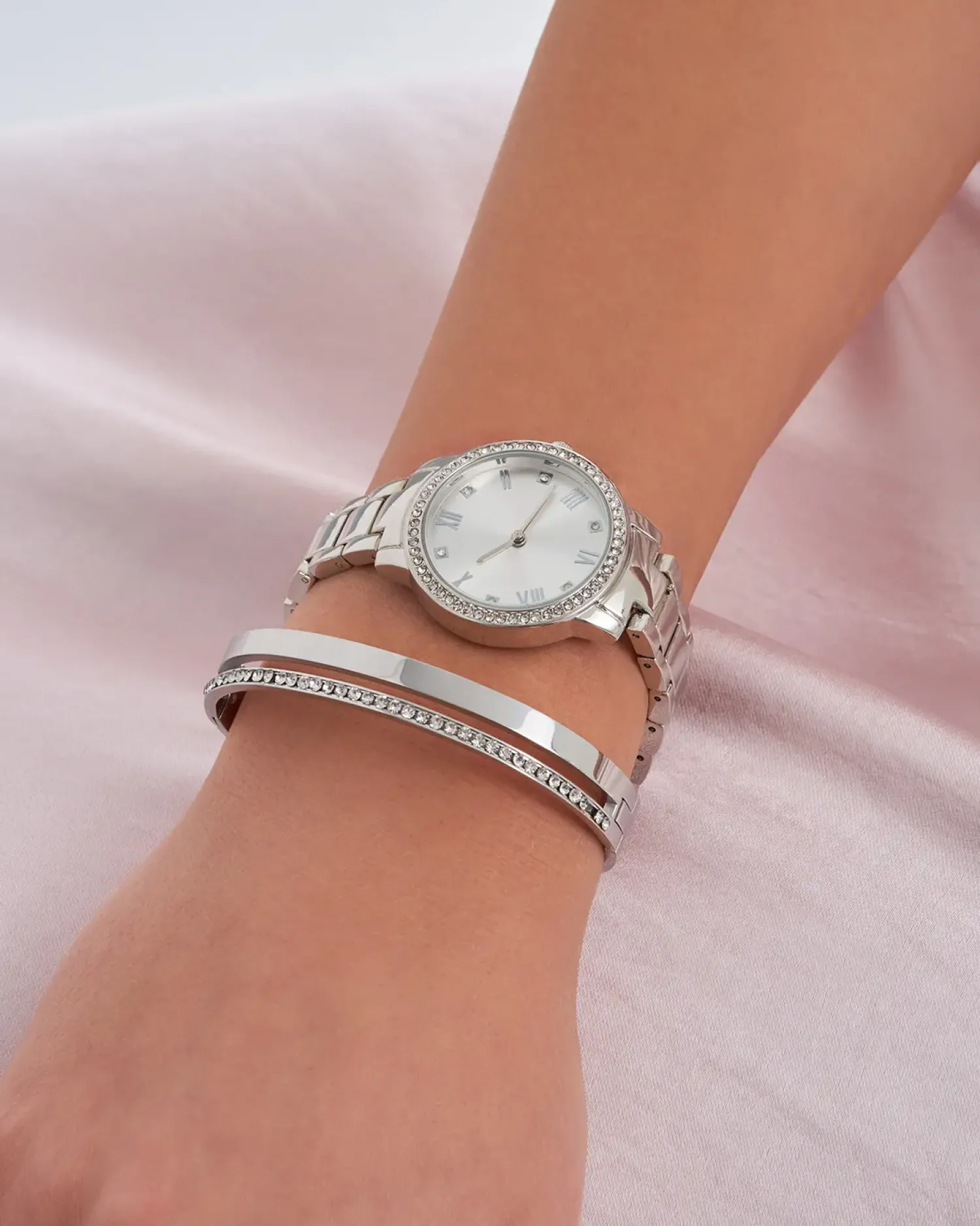 Bijou Brigitte Schmucksets|Uhren>Schmuckset - Infinite Silver silber