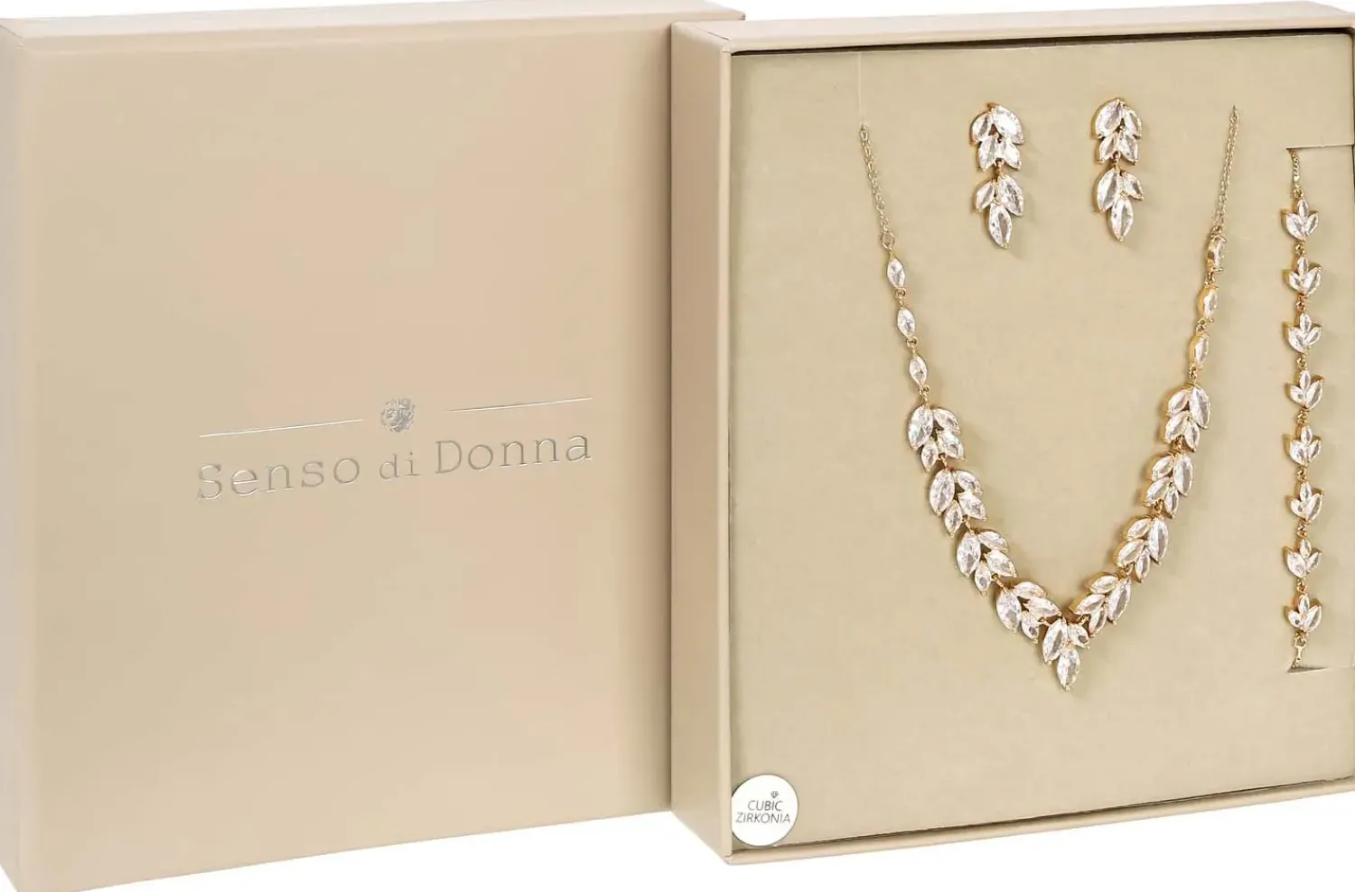 Bijou Brigitte Schmucksets|Blumenschmuck>Schmuckset - Leaves Branches gold