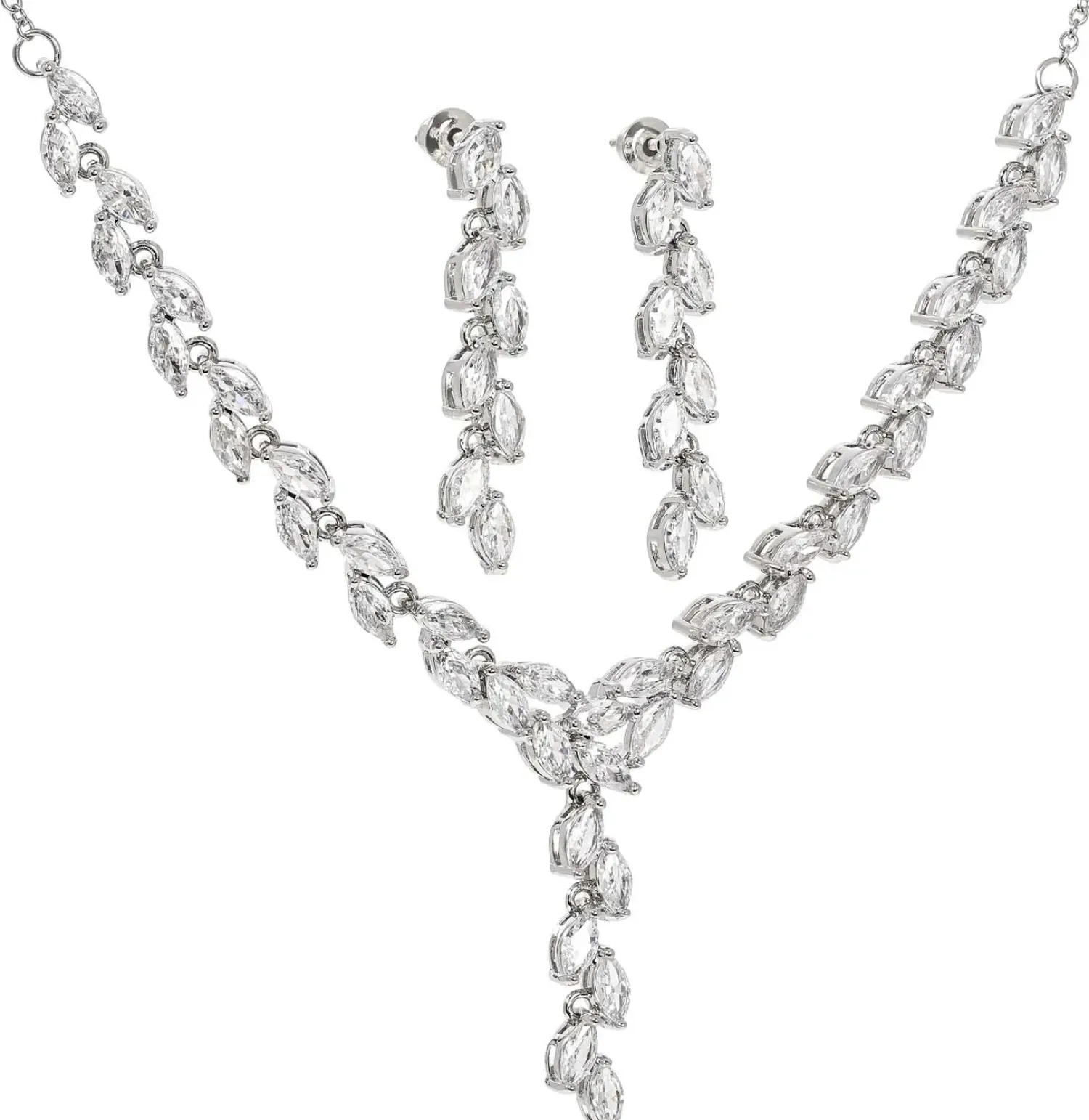 Bijou Brigitte Schmucksets|Blumenschmuck>Schmuckset - Lovely Leaves silber