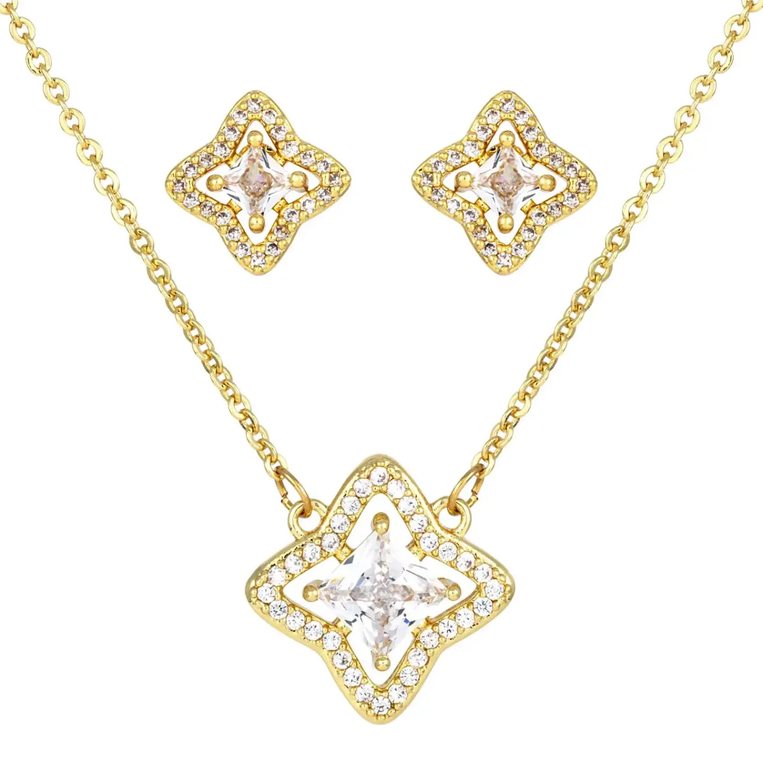 Bijou Brigitte Ohrstecker|Schmucksets>Schmuckset - Lovely Spark gold