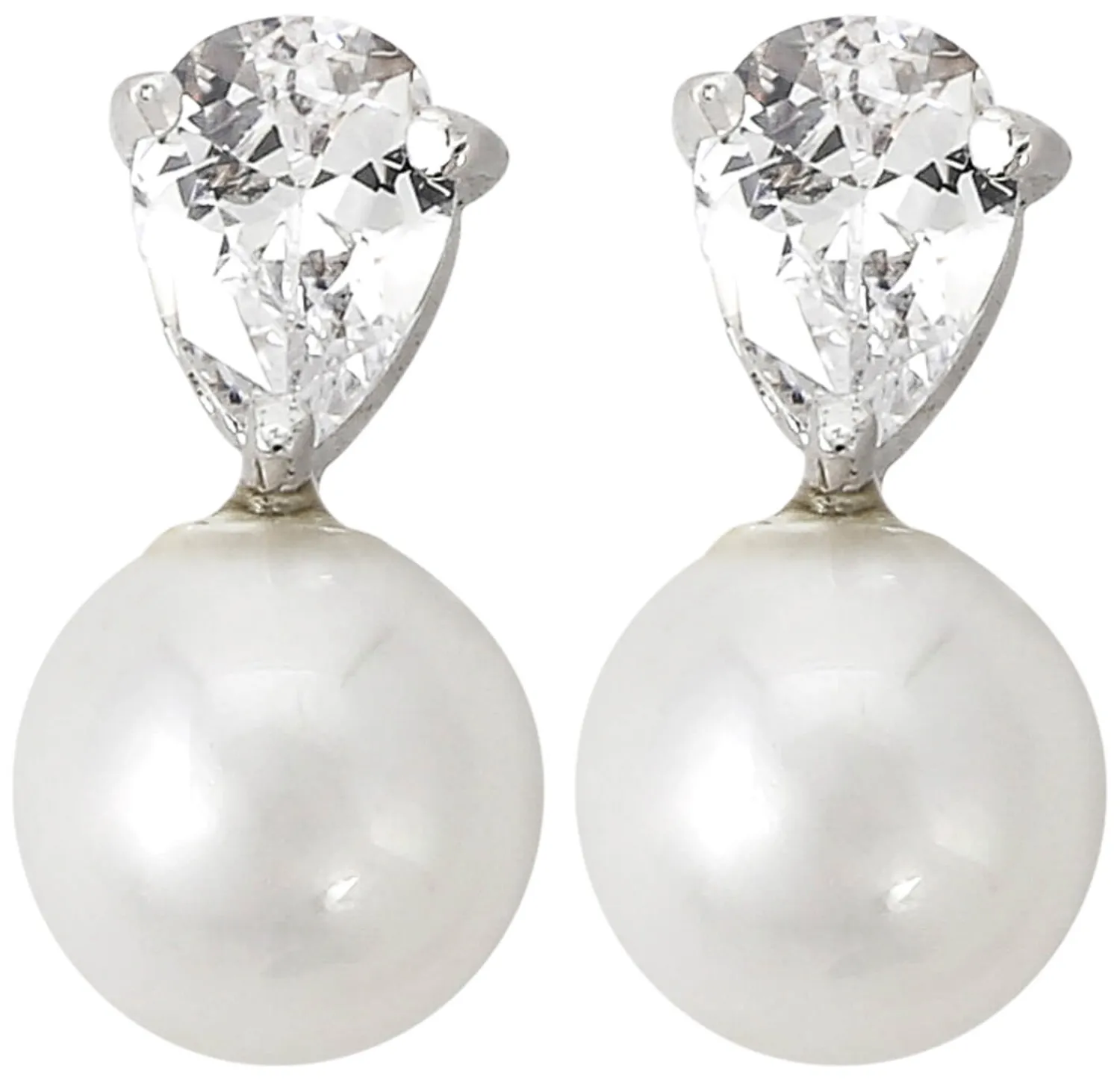 Bijou Brigitte Schmucksets|Silver Crystals>Schmuckset - Pearl Classy weiß, silber