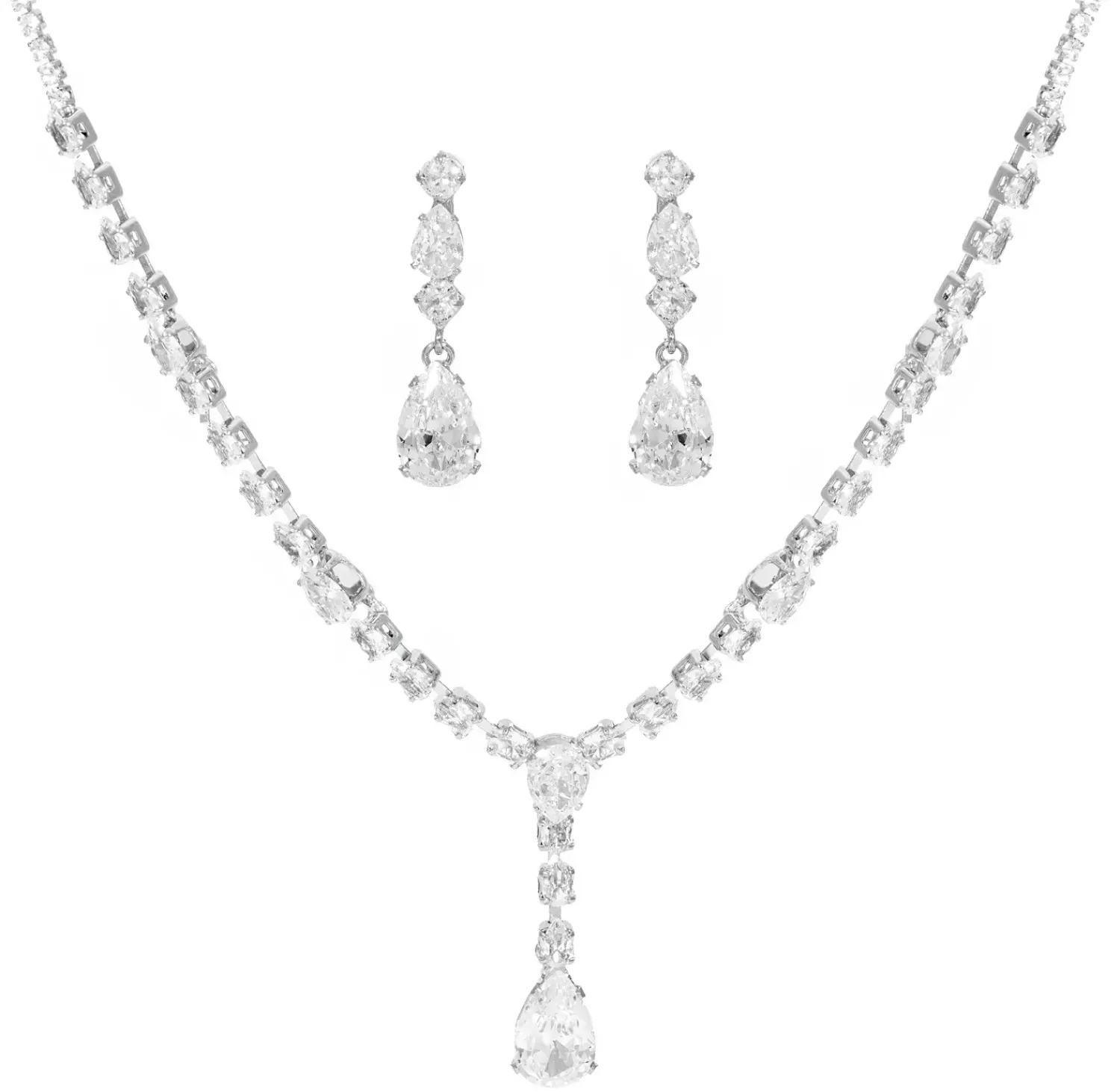 Bijou Brigitte Schmucksets|Brautschmuck>Schmuckset - Perfect Night silber