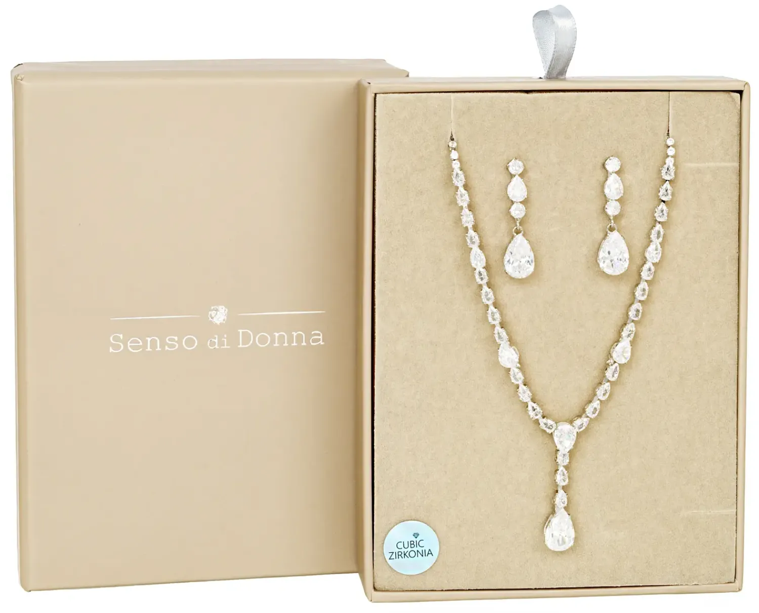 Bijou Brigitte Schmucksets|Brautschmuck>Schmuckset - Perfect Night silber