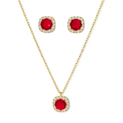 Bijou Brigitte Schmucksets>Schmuckset - Red Passion gold, rot