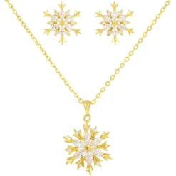 Bijou Brigitte Schmucksets>Schmuckset - Shiny Flake gold