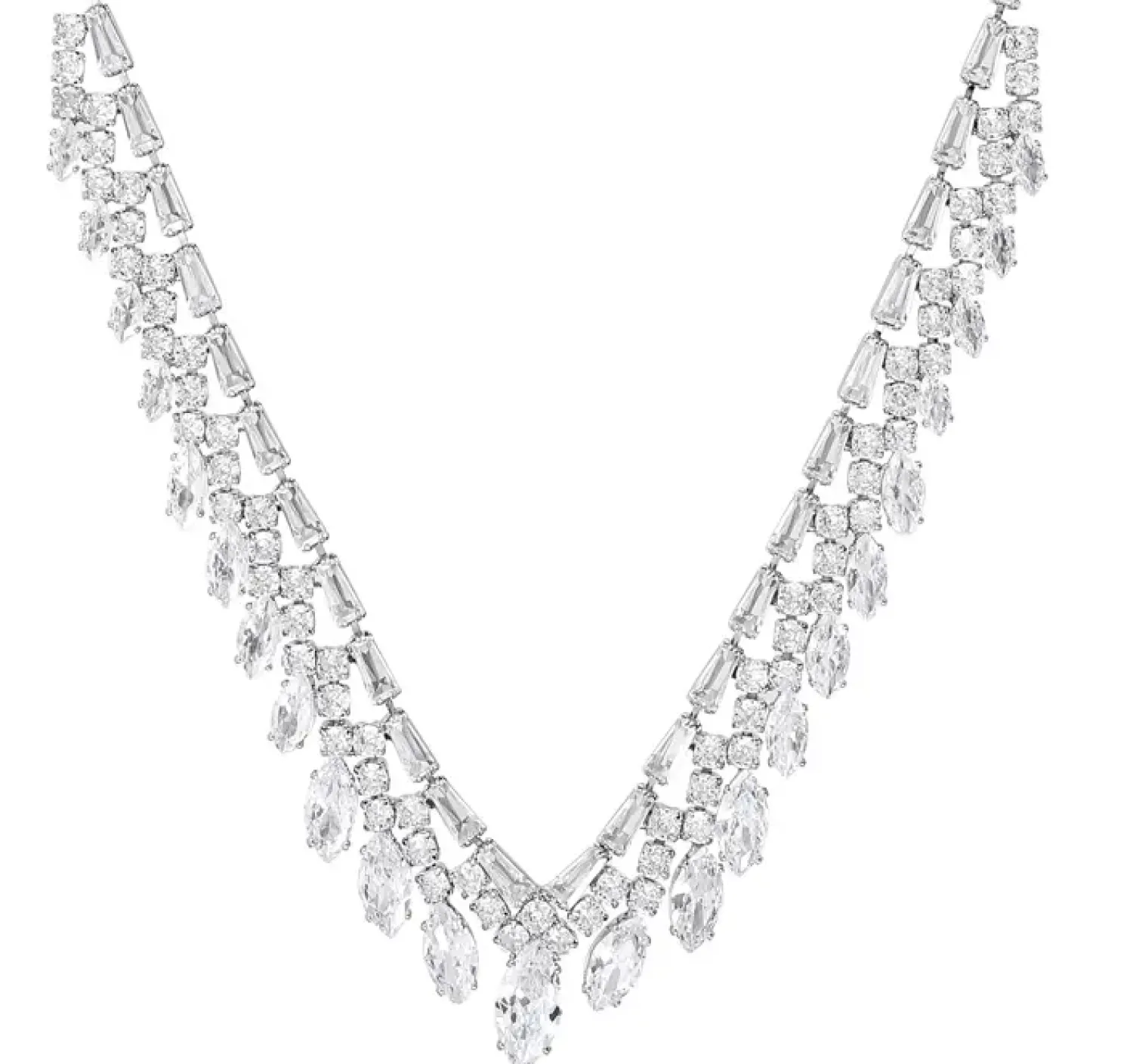 Bijou Brigitte Schmucksets|Brautschmuck>Schmuckset - Shiny Navette silber