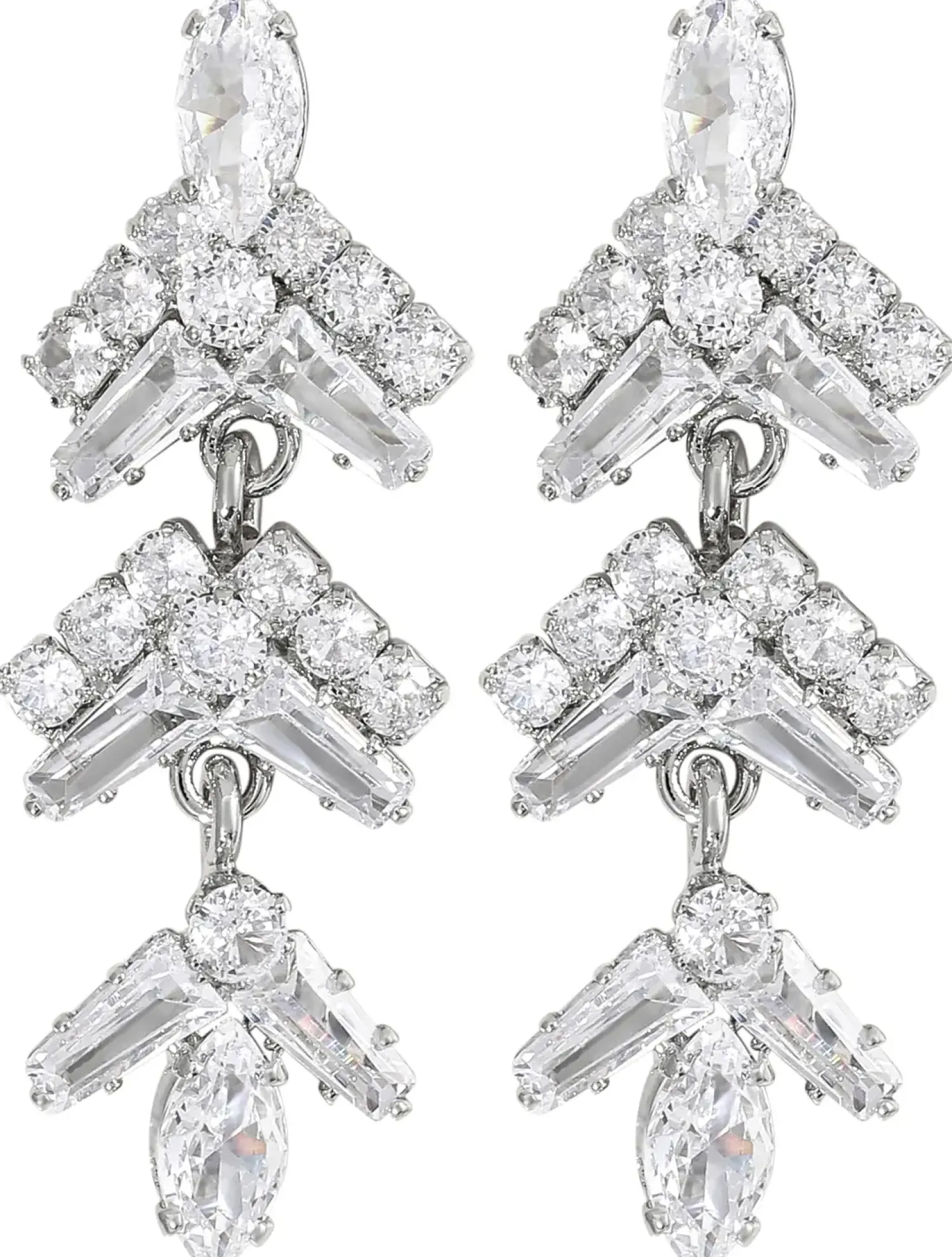 Bijou Brigitte Schmucksets|Brautschmuck>Schmuckset - Shiny Navette silber