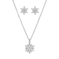 Bijou Brigitte Schmucksets>Schmuckset - Silver Snow silber