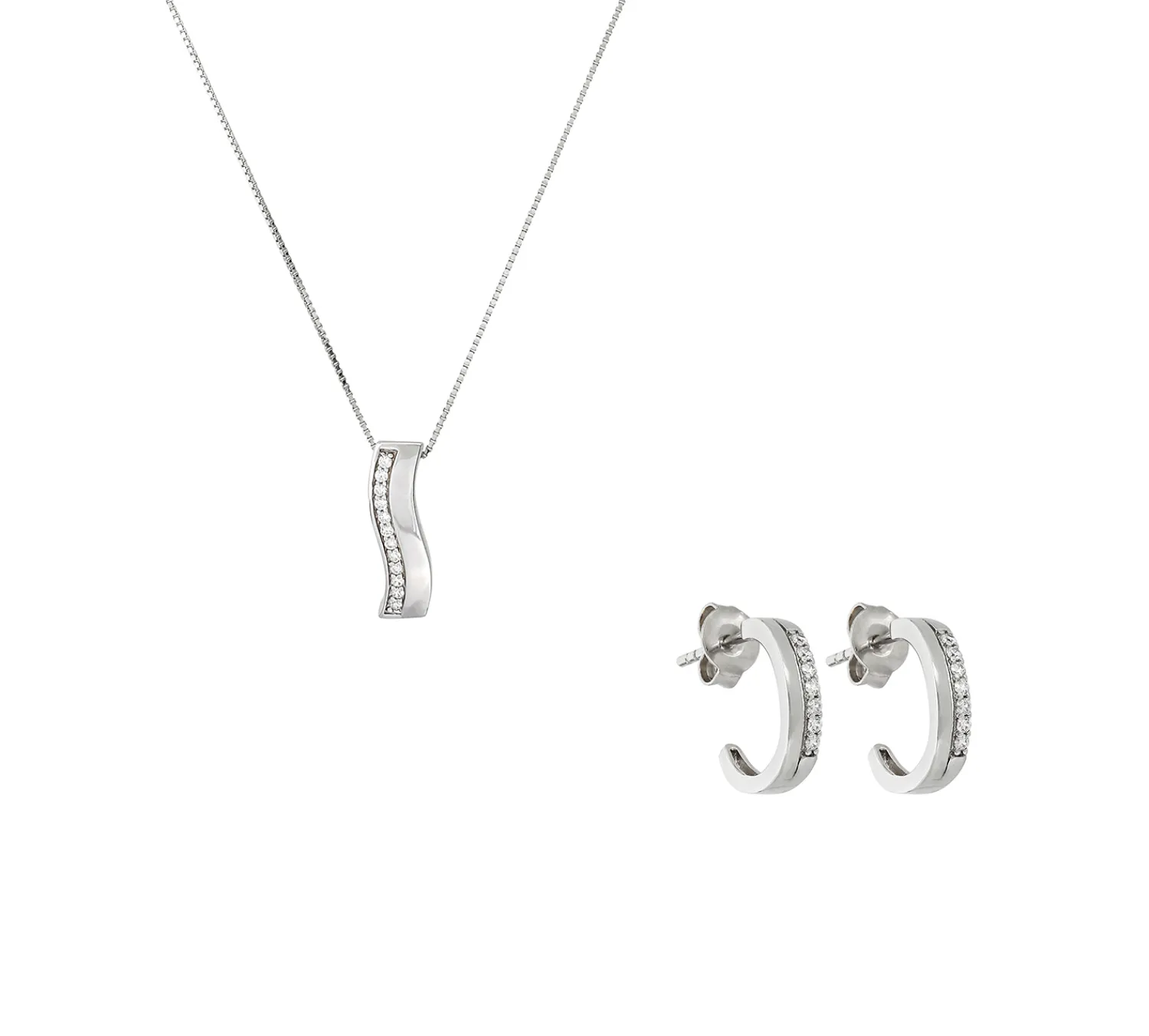 Bijou Brigitte Creolen|Silver Moments>Schmuckset - Silver Touch silber