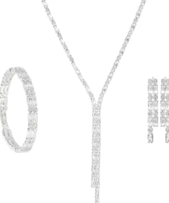 Bijou Brigitte Schmucksets|Brautschmuck>Schmuckset - Small Rectangles silber
