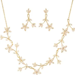 Bijou Brigitte Schmucksets|Blumenschmuck>Schmuckset - Sunny Garden gold