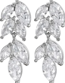 Bijou Brigitte Schmucksets|Brautschmuck>Schmuckset - Zirconia Leaves silber