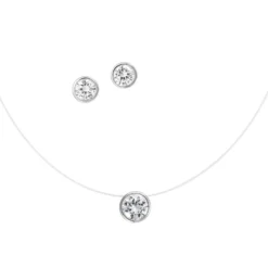 Bijou Brigitte Schmucksets|Silver Crystals>Set - Chrystals silber