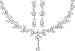 Bijou Brigitte Blumenschmuck|Schmucksets>Set - Floral Zirkonia silber