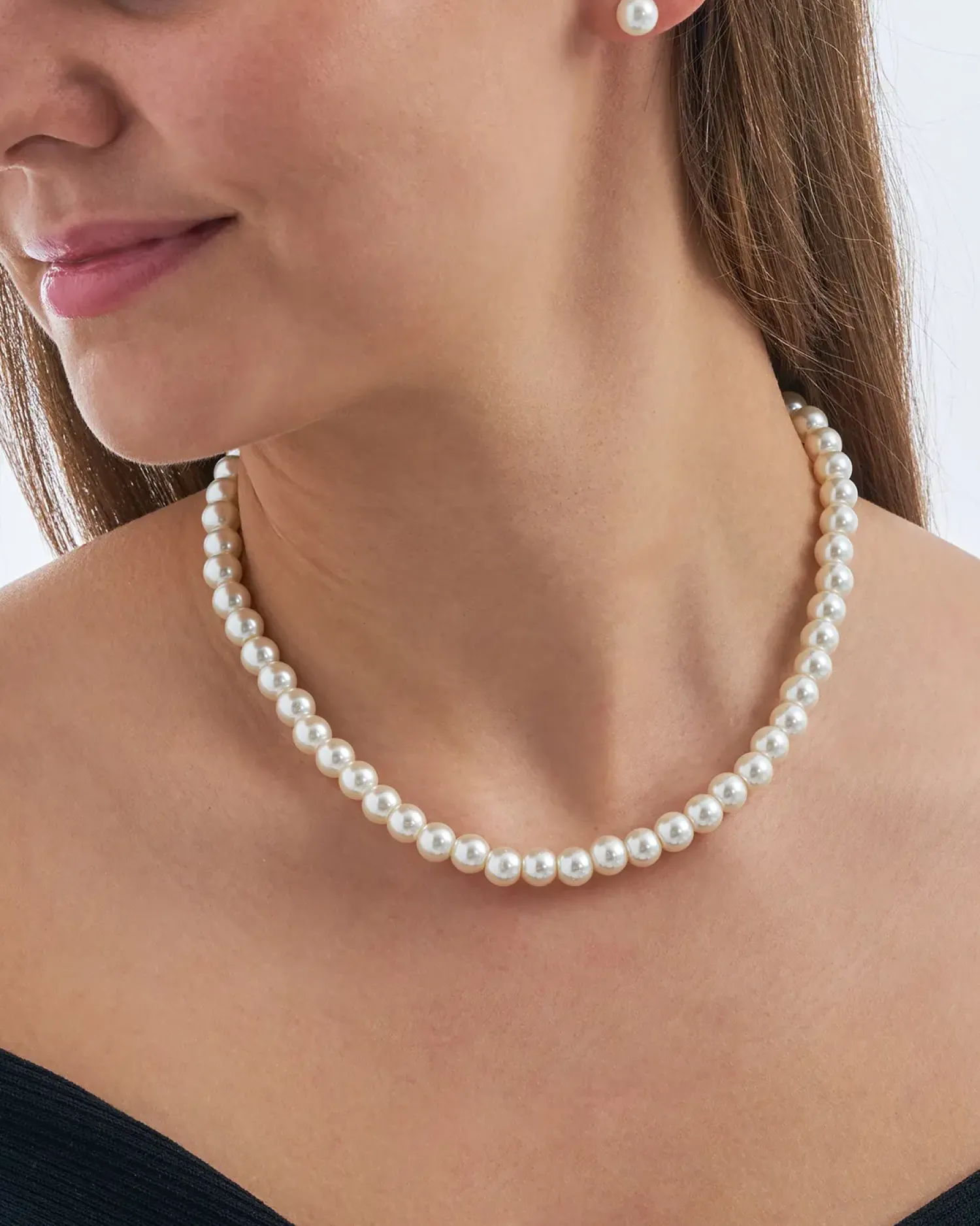 Bijou Brigitte Perlenschmuck|Perlenketten>Set - Shiny Pearl weiß, silber