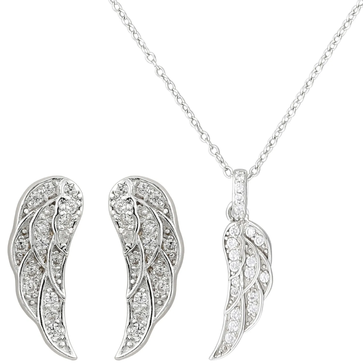 Bijou Brigitte Schmucksets|Silver Moments>Set - Sparkling Wings silber