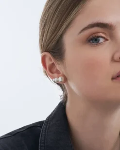 Bijou Brigitte Ohrstecker|Perlenschmuck>Silber Ohrstecker - Perlen weiß