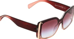 Bijou Brigitte Damen-Sonnenbrillen|Bunte Sonnenbrillen>Sonnenbrille - Big Rose rosa, gold