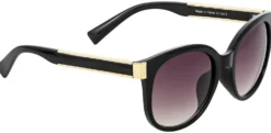 Bijou Brigitte Damen-Sonnenbrillen|Vintage-Sonnenbrillen>Sonnenbrille - Black and Gold schwarz