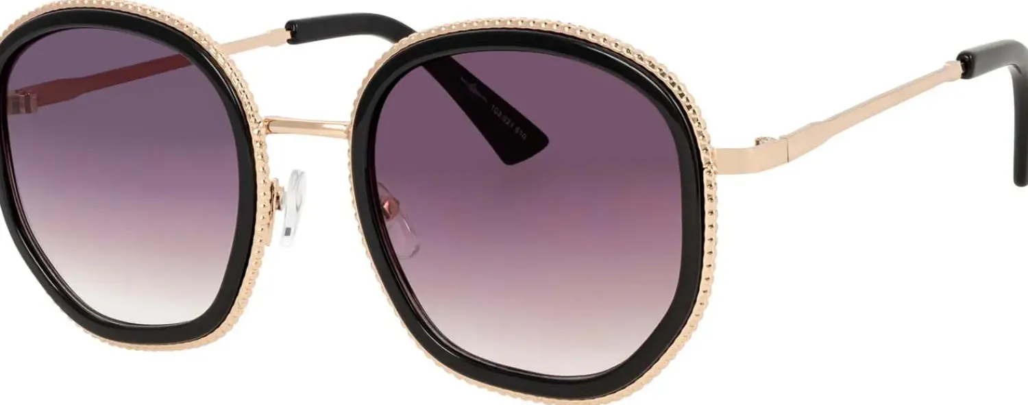 Bijou Brigitte Damen-Sonnenbrillen|Sonnenbrillen Schwarz>Sonnenbrille - Black Basic schwarz, gold