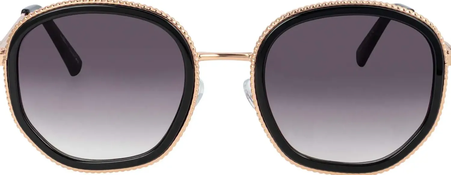 Bijou Brigitte Damen-Sonnenbrillen|Sonnenbrillen Schwarz>Sonnenbrille - Black Basic schwarz, gold