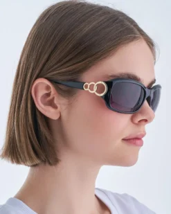 Bijou Brigitte Damen-Sonnenbrillen|Sonnenbrillen Schwarz>Sonnenbrille - Black Glam schwarz