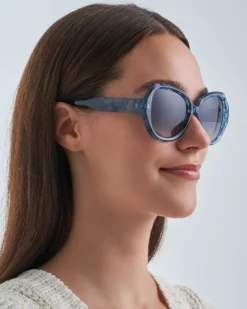 Bijou Brigitte Damen-Sonnenbrillen|Bunte Sonnenbrillen>Sonnenbrille - Blue Marble blau