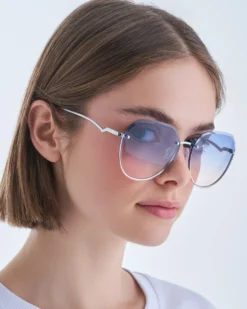 Bijou Brigitte Bunte Sonnenbrillen|Große Sonnenbrillen>Sonnenbrille - Blue Sky rosa, blau