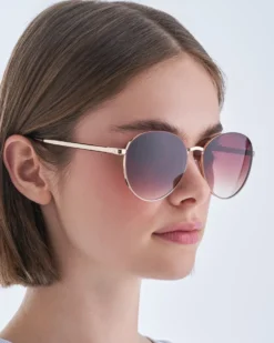 Bijou Brigitte Damen-Sonnenbrillen|Vintage-Sonnenbrillen>Sonnenbrille - Brown Glamour braun, gold