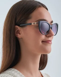 Bijou Brigitte Damen-Sonnenbrillen|Sonnenbrillen Schwarz>Sonnenbrille - Casual Elegance schwarz