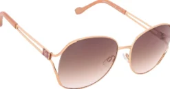 Bijou Brigitte Damen-Sonnenbrillen|Bunte Sonnenbrillen>Sonnenbrille - Elegant Princess rosa, roségold