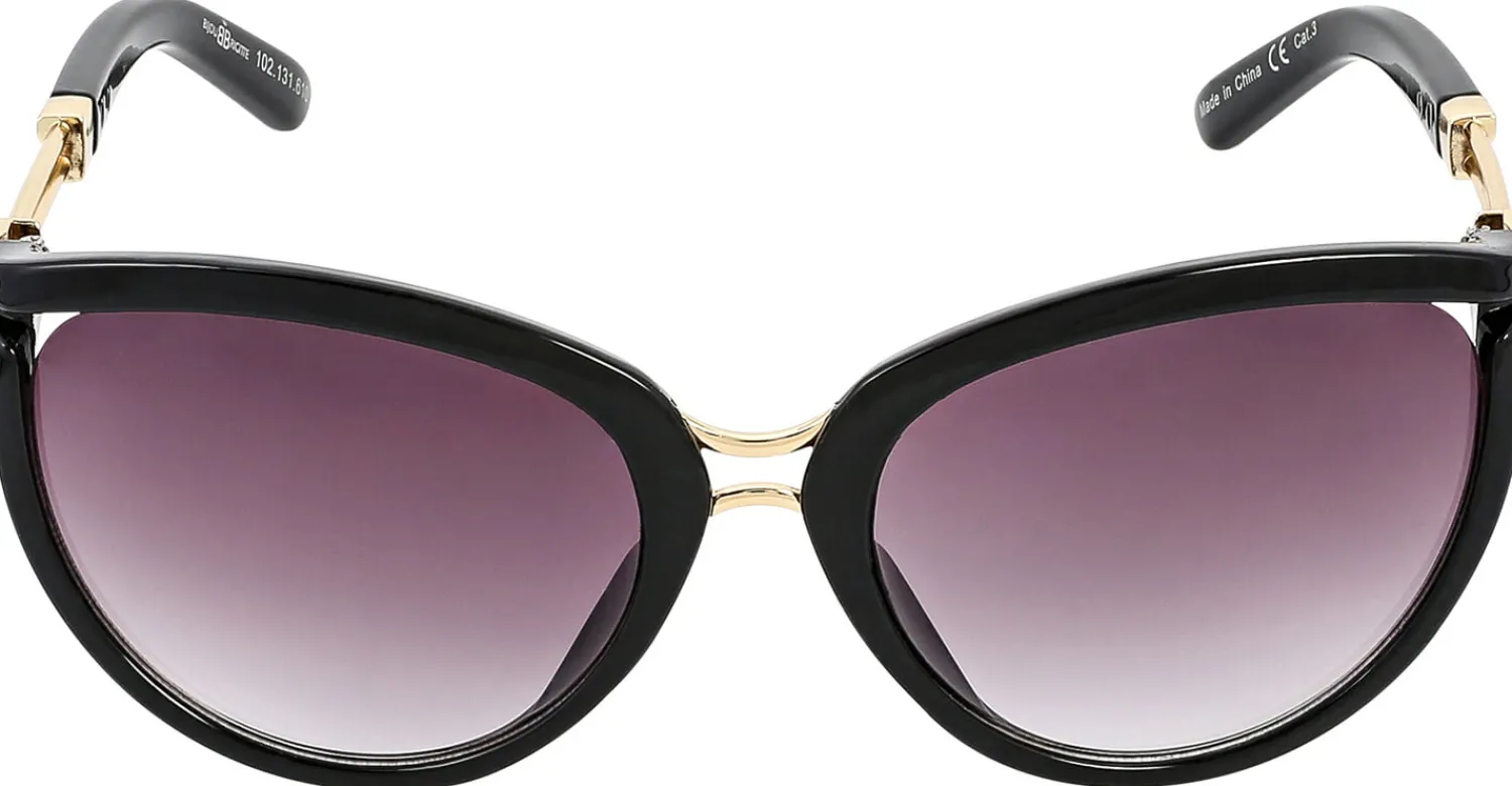 Bijou Brigitte Damen-Sonnenbrillen|Sonnenbrillen Schwarz>Sonnenbrille - Elegant Vacation schwarz