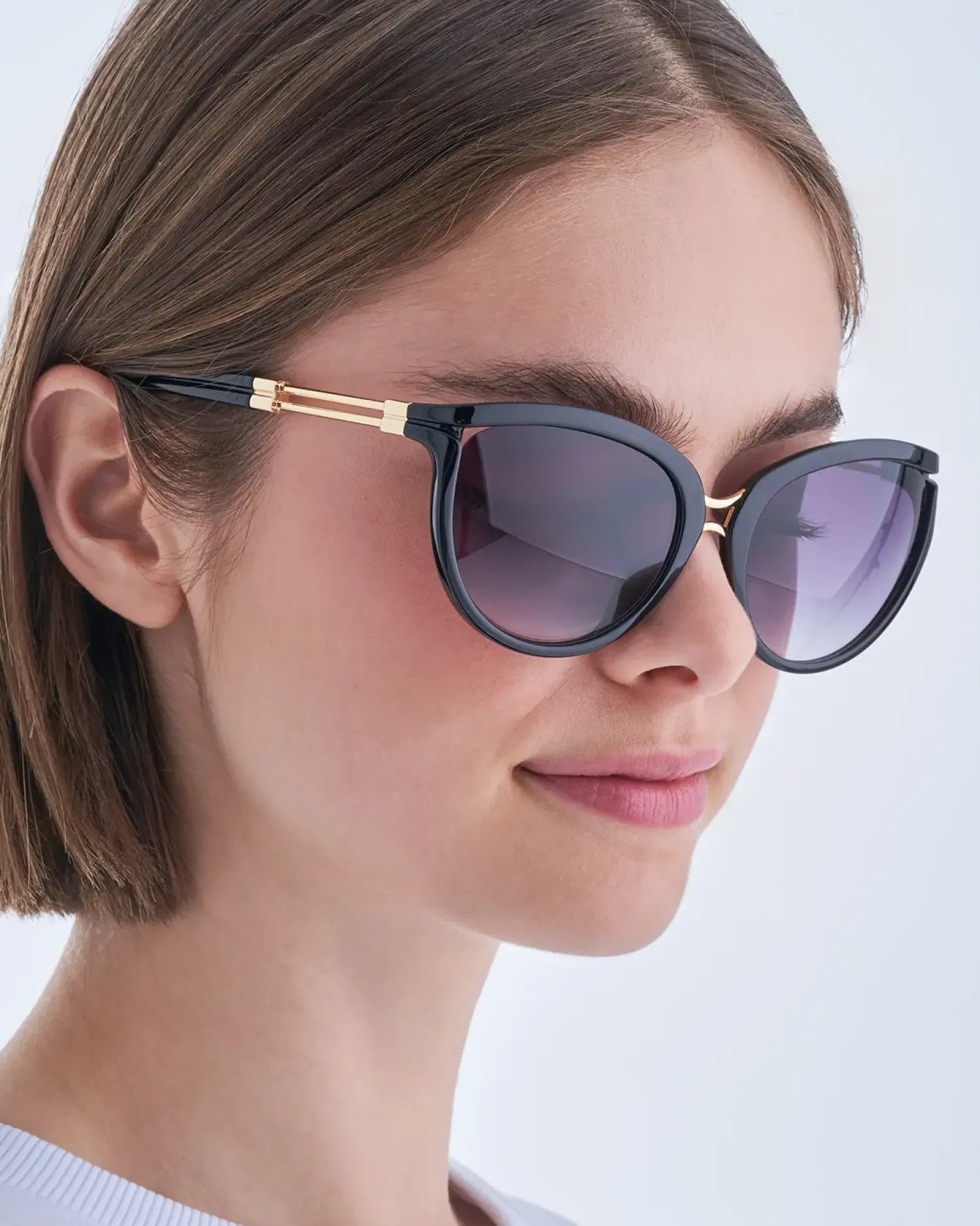 Bijou Brigitte Damen-Sonnenbrillen|Sonnenbrillen Schwarz>Sonnenbrille - Elegant Vacation schwarz