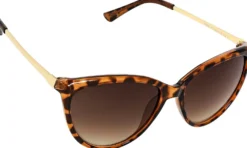 Bijou Brigitte Damen-Sonnenbrillen|Vintage-Sonnenbrillen>Sonnenbrille - Fancy Leo braun, gold
