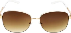 Bijou Brigitte Damen-Sonnenbrillen>Sonnenbrille - Gleaming Chain gold, weiß