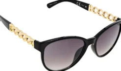Bijou Brigitte Damen-Sonnenbrillen|Sonnenbrillen Schwarz>Sonnenbrille - Golden Chains schwarz, gold