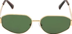 Bijou Brigitte Damen-Sonnenbrillen|Bunte Sonnenbrillen>Sonnenbrille - Green Glass gold, grün