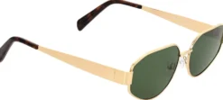 Bijou Brigitte Damen-Sonnenbrillen|Bunte Sonnenbrillen>Sonnenbrille - Green Glass gold, grün
