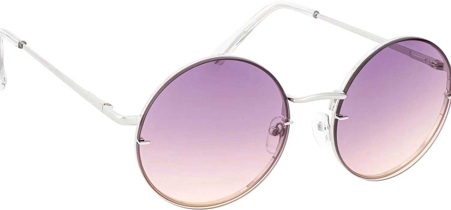Bijou Brigitte Damen-Sonnenbrillen|Bunte Sonnenbrillen>Sonnenbrille - Lilac Circle lila, silber