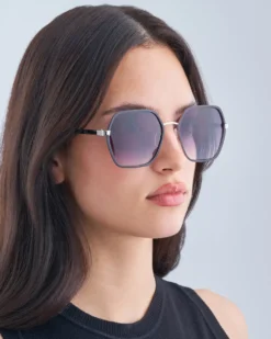 Bijou Brigitte Damen-Sonnenbrillen|Sonnenbrillen Schwarz><noscript><img width=