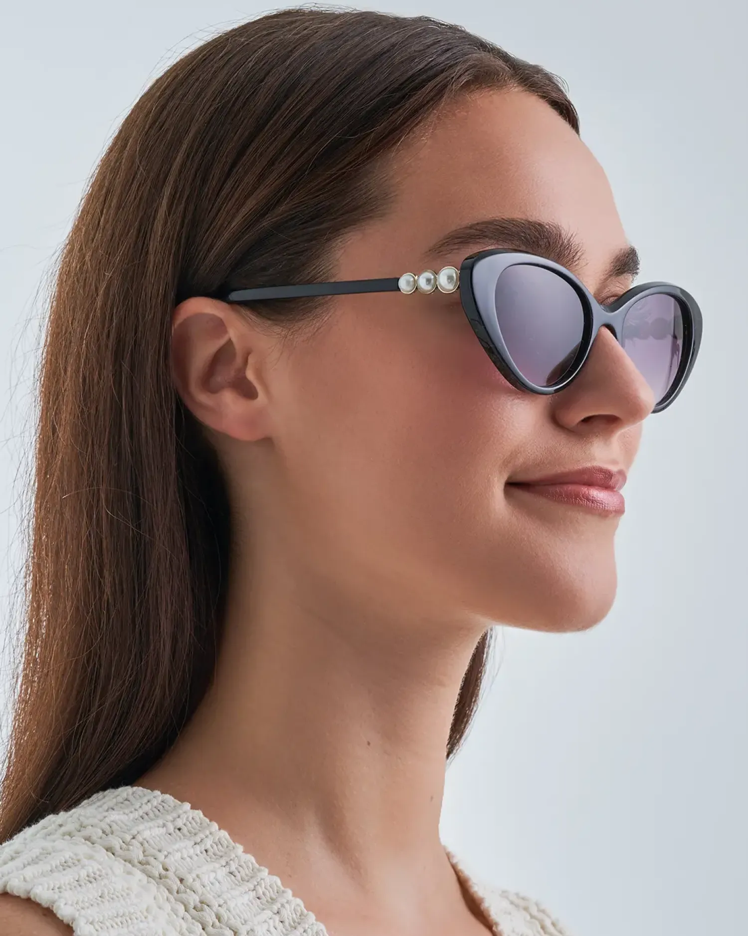 Bijou Brigitte Damen-Sonnenbrillen|Sonnenbrillen Schwarz>Sonnenbrille - Pearly Black schwarz