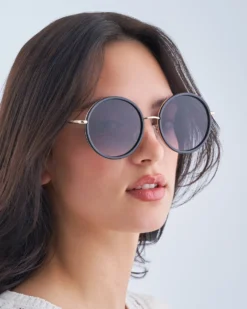 Bijou Brigitte Damen-Sonnenbrillen|Sonnenbrillen Schwarz>Sonnenbrille - Perfect Lady schwarz