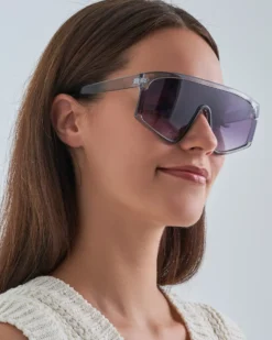Bijou Brigitte Damen-Sonnenbrillen|Bunte Sonnenbrillen>Sonnenbrille - Purple Haze lila, grau