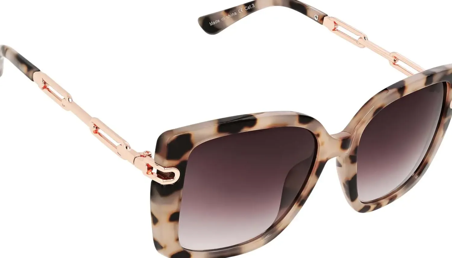 Bijou Brigitte Damen-Sonnenbrillen|Sonnenbrillen Schwarz>Sonnenbrille - Rose Chain schwarz, braun